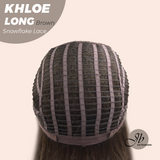 [PRE-ORDER] HOT OF SEASON - 18 Inches Brown Pre-Cut Snowflake Lace Frontlace Glueless Wig KHLOE LONG BROWN【PERMATEASE】