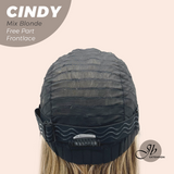 JBEXTENSION 20 Inches Mix Blonde Curly Pre-Cut 9X6 U Lace Free Part Frontlace Glueless Wig CINDY MIX BLONDE