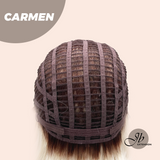 JBEXTENSION 13 Inches Short Silver Women Fashion Wig With Bangs CARMEN【PLUS PERMATEASE】【BENDY EAR TABS】