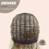 JBEXTENSION 24 Inches Blonde Wave Pre-Cut Snowflake Lace Frontlace Glueless Wig DENISE BLONDE【PERMATEASE】
