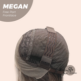 JBEXTENSION 20 Inches Mix Grey Curly Fiber X, Tangle Less Pre-Cut Free Part Frontlace Glueless Wig MEGAN【FIBER X】