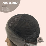 JBEXTENSION 12 Inches Bob Cut Mix Color With Highlight Free Part Pre-Cut Frontlace Wig DOLPHIN LATTé