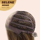 HOT OF SEASON -  SELENE MONO Monofilament Handmade Wig 6X5 Full Monofilament Hand Tied Top Wig 25 Inches Caramel Mono Lace Wig With Anti-slip Silicone Strips Glueless Wig SELENE MONO