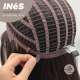 JBEXTENSION 22 Inches Dark Brown Pre-Cut Snowflake Lace Frontlace Glueless Wig INéS DARK BROWN【PERMATEASE】