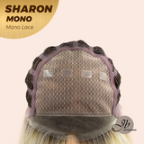 [PRE-ORDER] JBEXTENSION SHARON MONO Full Monofilament Wig 20 Inches Platinum Blonde With Dark Root Wave Mono Lace Wig With Anti-slip Silicone Strips Glueless Wig SHARON MONO