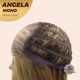 HOT OF SEASON -JBEXTENSION ANGELA MONO Monofilament Handmade Wig 6X5 Full Monofilament Hand Tied Top Wig 16 Inches Crème Caramel Mono Lace Wig With Anti-slip Silicone Strips Glueless Wig ANGELA MONO