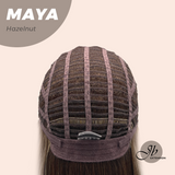 JBEXTENSION 22 Inches Hazelnut Women Fashion Full Machine Wig MAYA HAZELNUT【PLUS PERMATEASE】【BENDY EAR TABS】