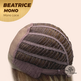 JBEXTENSION BEATRICE MONO Monofilament Handmade Wig 6X5 Full Monofilament Hand Tied Top Wig 17 Inches Golden Blonde Mono Lace Wig Glueless Wig BEATRICE MONO