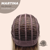 [PRE-ORDER] JBEXTENSION 17 Inches Wave Mix Blonde Pre-Cut Side Part Snowflake Lace Frontlace Glueless Wig MARTINA MIX BLONDE【BENDY EAR TABS】