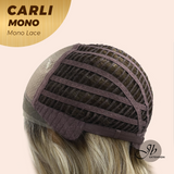 [PRE-ORDER] JBEXTENSION CARLI MONO Monofilament Handmade Wig 6X5 Full Monofilament Hand Tied Top Wig 14 Inches Mix Blonde Wave Mono Lace Wig With Anti-slip Silicone Strips Glueless Wig CARLI MONO