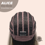 [PRE-ORDER] JBEXTENSION 12 Inches Milan Blonde Pre-Cut Side Part Snowflake Lace Frontlace Glueless Wig ALICE MILAN BLONDE【BENDY EAR TABS】