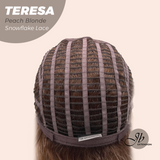 [PRE-ORDER] JBEXTENSION 18 Inches Peach Blonde Pre-Cut Snowflake Lace Frontlace Glueless Wig TERESA PEACH BLONDE【PERMATEASE】