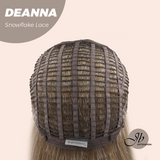 JBEXTENSION 20 Inches Apricot Pre-Cut Snowflake Lace Frontlace Glueless Wig DEANNA SNOWFLAKE【PERMATEASE】