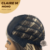 [PRE-ORDER] JBEXTENSION CLAIRE MONO Partial Monofilament Wig 22 Inches Brown With Highlight Partial Mono Lace Glueless Wig Claire Mono