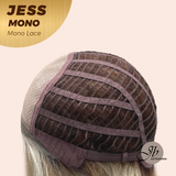 JBEXTENSION JESS MONO Monofilament Handmade Wig 6X5 Full Monofilament Hand Tied Top Wig 10 Inches Blonde Mono Lace Wig With Anti-slip Silicone Strips Glueless Wig JESS MONO【BENDY EAR TABS】