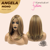 HOT OF SEASON -JBEXTENSION ANGELA MONO Monofilament Handmade Wig 6X5 Full Monofilament Hand Tied Top Wig 16 Inches Crème Caramel Mono Lace Wig With Anti-slip Silicone Strips Glueless Wig ANGELA MONO