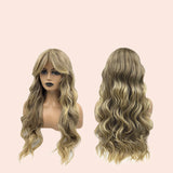 JBEXTENSION 25 Inches Body Wave Mix Blonde Fashion Wig With Bangs PETTY