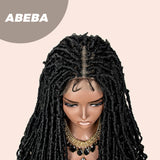 [Pre-Order]JBEXTENSION 35 Inches Full Double Lace Front Knotless Braided Wigs for Women Locs Braid Wig With Baby Hair Synthetic Lace Frontal Braid Wigs ABEBA