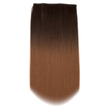 Extensiones de cabello liso con clip de 22" 160 g OMBRE'