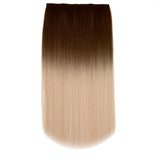 27" Hair Extensions Clip-in Straight 160g BLONDE BALAYAGE