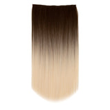 27" Hair Extensions Clip-in Straight 160g BLONDE BALAYAGE