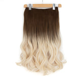 27" Hair Extensions Clip-in Curley 160g BALAYAGE BLONDE
