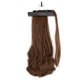 23" Ponytail Curly Clip-In Dark Colour