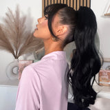 Copy this trendy hairstyle with with 23" Curly Ponytail