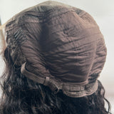Jbextension peluca de cabello humano real 5X5 HD encaje cierre peluca cabello humano para las mujeres onda de agua cierre pelucas pre arrancadas con pelo de bebé libre parte profunda sin pegamento grado 8a 16 pulgadas NINA 