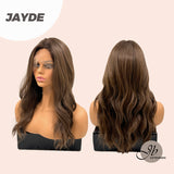 JBEXTENSION 22 Inches Body Wave Natural Brown Frontlace Wig JAYDE