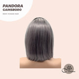 JBEXTENSION 12 Inches Bob Cut Frontlace Real Huaman Hair Crazy Color Wig PANDORA-GAINSBORO