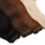 El cabello humano recto de Remy de la Virgen de 20 pulgadas 6# lía el color natural sin procesar de los paquetes del pelo de Remy del 100% 